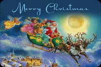 Merry Christmas From Santa Stationery, Backgrounds