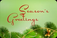 Season's Greetings Of Green And Gold Stationery, Backgrounds