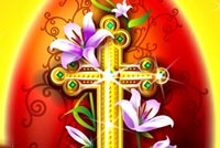 Happy Easter Holy Cross Stationery, Backgrounds