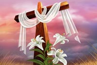 Religion Easter Stationery, Backgrounds