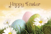 Wishes For A Happy Easter! Stationery, Backgrounds