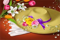 Special Hat Easter Wishes Stationery, Backgrounds