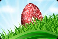 Easter Egg Frame Background Stationery, Backgrounds