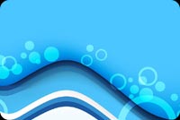 Blue Wave Bubbles Stationery, Backgrounds