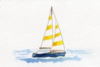 Sailboat Stationery, Backgrounds