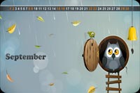 An Owl And A Tiny Bird Stationery, Backgrounds