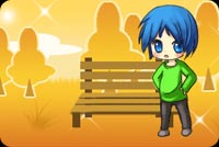 Red Haired Boy In A Park Stationery, Backgrounds