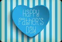 Blue Heart Happy Father's Day Stationery, Backgrounds