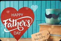 Father's Day Red Heart Coffee Cup & Books Stationery, Backgrounds