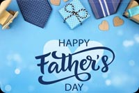 Happy Father's Day Blue Tie Gift Box Stationery, Backgrounds