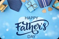 Happy Father's Day Blue Tie Gift Box Stationery, Backgrounds