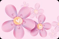 Pink Flowers Fading In The Background Stationery, Backgrounds