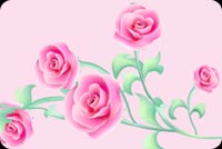 5 Pink Beautiful Roses Stationery, Backgrounds