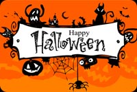 Halloween Sign Stationery, Backgrounds