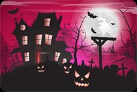 Frightful Fun On Halloween Stationery, Backgrounds