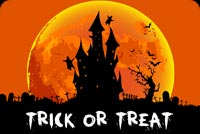 Halloween Trick Or Treat Night Stationery, Backgrounds