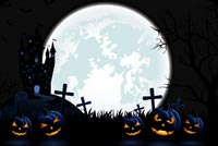 Dark Halloween Night Stationery, Backgrounds