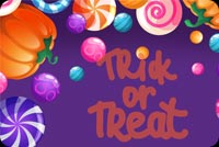 Sweet Candies Trick Or Treat Stationery, Backgrounds