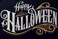 Happy Halloween Sign Stationery, Backgrounds