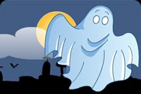 Creepy Translucent Ghost Stationery, Backgrounds