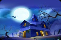 Old Scary House By The Moonlight Stationery, Backgrounds