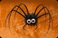 Wide Eyed Halloween Spider Stationery, Backgrounds