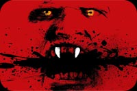 Red Scary Face Stationery, Backgrounds