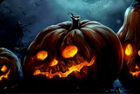 Dark Halloween Night Stationery, Backgrounds