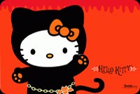 Cute Trick Or Treat Kitty Stationery, Backgrounds