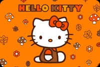 Hello Kitty Halloween Wishes Stationery, Backgrounds