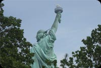 Statue Of Liberty Back Shot Stationery, Backgrounds