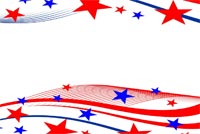 Cheers To July 4th / Memorial Day Stationery, Backgrounds