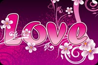 Love In Puple Swirls Stationery, Backgrounds