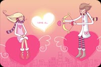 Sweet Boy Arrows Girl  Stationery, Backgrounds