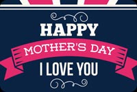 Blue & Pink Mother's Day Theme Stationery, Backgrounds