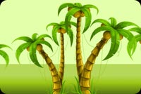 Coconut Trees Standing Proud Stationery, Backgrounds