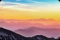 Sunset Sky Mountain Stationery, Backgrounds