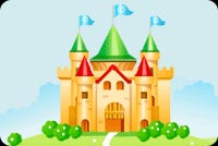 A Castle With Flags Stationery, Backgrounds