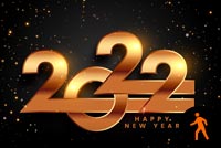 Animated Fireworks Golden Year 2022 Stationery, Backgrounds
