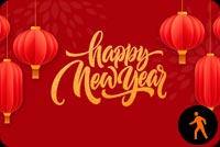 Animated Happy Lunar New Year Stationery, Backgrounds