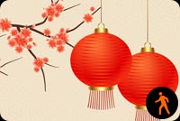 Animated Happy Lunar New Year Stationery, Backgrounds