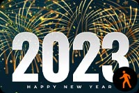 Animated: Fireworks Happy New Year 2023 Stationery, Backgrounds