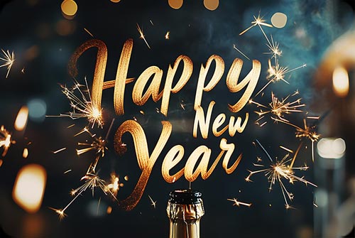 Golden Spark New Year Stationery Stationery, Backgrounds
