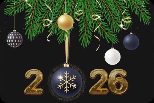 Golden 2026 New Year Frame Stationery Stationery, Backgrounds