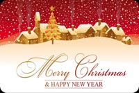 Merry Christmas & Happy New Year Stationery, Backgrounds