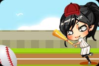 Girl Playing Baseball Stationery, Backgrounds