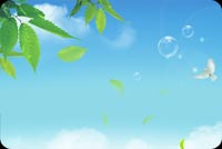 Bubbles, Leaves And Blue Skies Stationery, Backgrounds