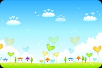 Lovely And Colorful Spring Setting Stationery, Backgrounds