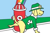Dog Hap-pee St. Patrick's Day Stationery, Backgrounds
