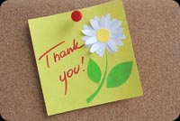 Thank You With A Flower Stationery, Backgrounds